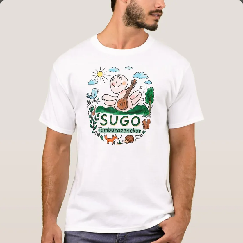 Színes angyalkás felnőtt póló